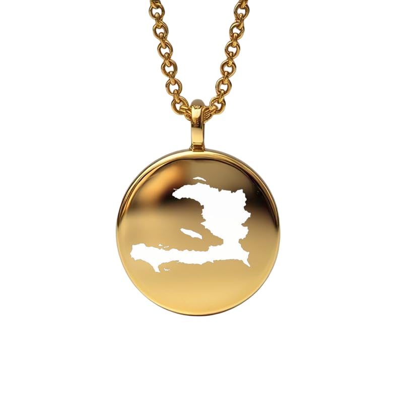 Delicada joyería de viaje con dije de la Tierra de Haití el regalo perfecto con historia