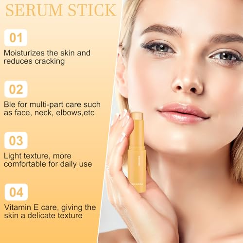 YIVANNUO 2PCS Serum Stick, Eye Stick, Vitamin C & Hydrating Balm For Face And Body, Multi Balm Stick, Smooth Fine Lines