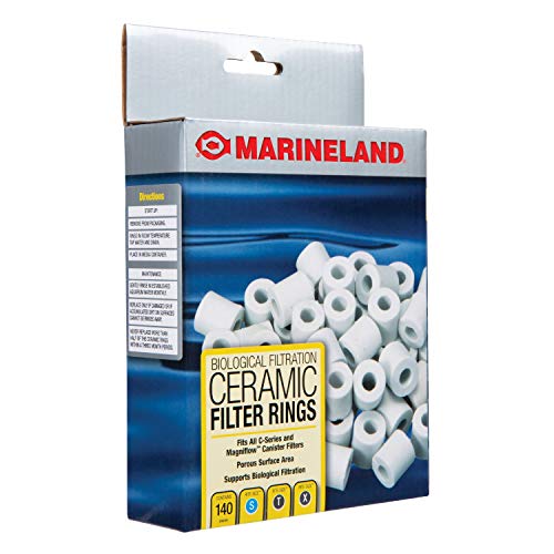 Marineland Ceramic Filter Rings 140 Count, Supports Biological Aquarium Filtration, Fits C-Series And Magniflow, 140 Rings (Pa11484) #TOP2