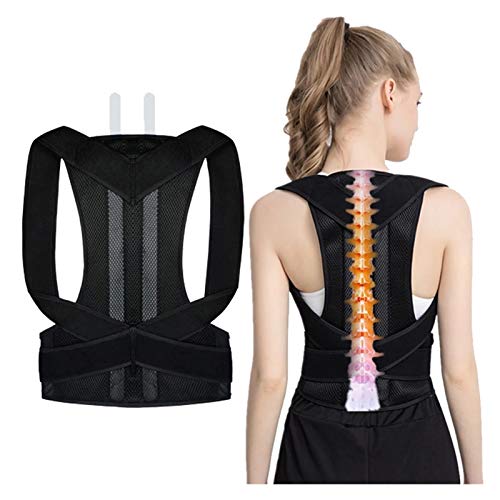 Support de clavicule contre le mal de dos avec attelle réglable bleue unisexe taille S