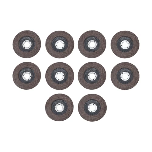 Thomletha 10 Pack 40 Grit Flap Discs 4.5 Inch x 7/8 Inch Arbor Premium Aluminum Oxide Grinding Wheels for Metal, Steel, and Welds