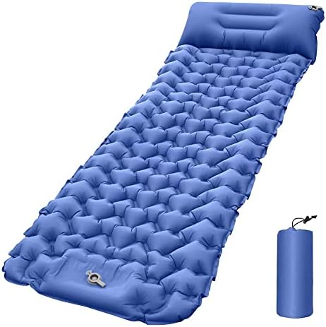 Self Inflating Camping Pad Sleeping Mat,Extra Thickness 3.9 Inch Waterproof Camping Air Mattress with Pillow for Backpacking Hiking Car Tent