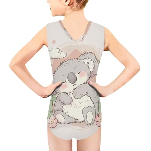 Image of Girls' Swimwear for 3-14 Cartoon Bathing Suit Girl Swimsuit Gym Leotard