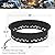 Outdoor Smokeless Fire Pit Ring Liner, 35-inch OD/31-inch ID, Breathable and Fully Burnable, Metal Steel Round Fire Pit Ring Liner for Outdoor DIY Party Bonfire Ring, Black Fire Pit Ring Liner