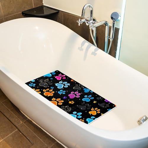 Alfombrilla de baño antideslizante con grandes ventosas drenaje 6