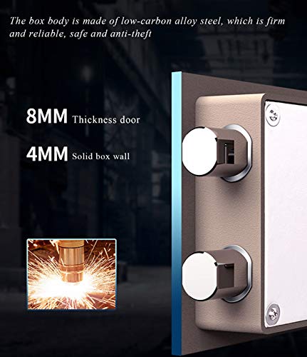Dual-Security Steel Fireproof Safe Cabinet, Digital Keypad Safe Box, Digital Securitiy Home Safe Box, Perfect For Home Office Hotel Business Jewelry Gun Cash Use Storage #TOP3