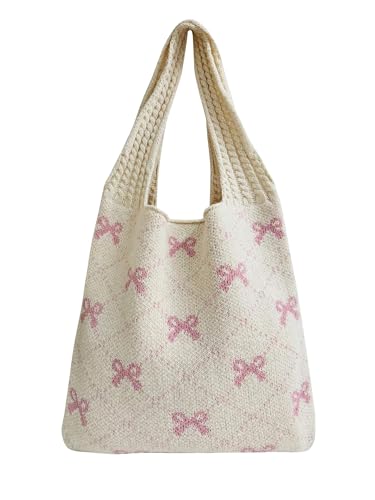 Bolso Tote de crochet para mujer, estilo boho tejido miniatura 1