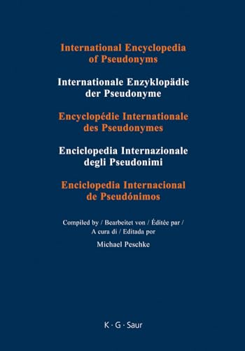 International Encyclopedia of Pseudonyms: Real Names