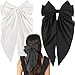 5 Pcs Large Big Huge 8" Soft Silky Chiffon Hair Bow Clip Lolita Party Oversize Handmade Girl French Barrette Style Hair Clips