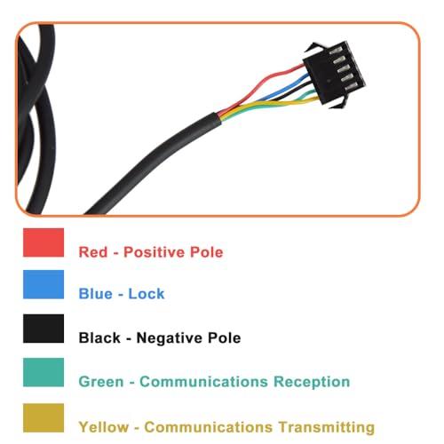 5 Pin Electric Bicycle Extension Cable 170cm Waterproof Adapter Cable for Display to SM Ebike Accessories