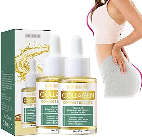EVNI Beauty Lady Collagen Lifting Body Oil, Flysmus Beauty Women Collagen Lifting Body Oil, Anti Aging Collagen Serum for Face, Reduces Fine Lines & Wrinkles (Color : 2pcs)