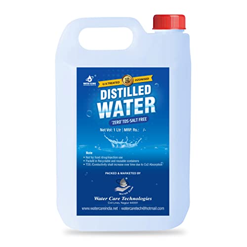 Salt-Free Distilled Water | Ultra Pure Water for Battery/Inverter/Equipments | Zero TDS / 1 Ltr
