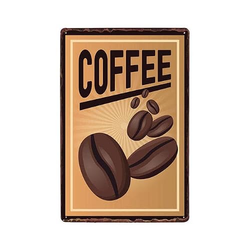 Coffee Metal Tin Sign Retro Vintage Plaque