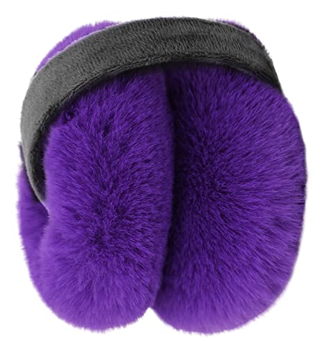 Lullaby Womens Mens Earwarms Winter Earmuffs Faux Fur Ear Warmers Purple #TOP2