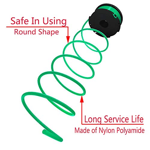 Liyyoo Sf-080 String Trimmer Auto Feed Replacement Spools Compatible With Gh3000 Lst540 Lst540B Gh3000R Sf-080-Bkp String Trimmer,20Ft 0.080 Inch Auto Feed Spool Line(8 Pack) #TOP3