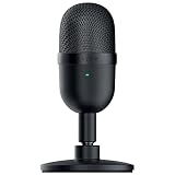 Razer Seiren Mini - Microphone à condensateur USB pour Le Streaming (Compact avec directivité supercardioïde, Support inclinable, Amortisseur de Chocs intégré) Noir