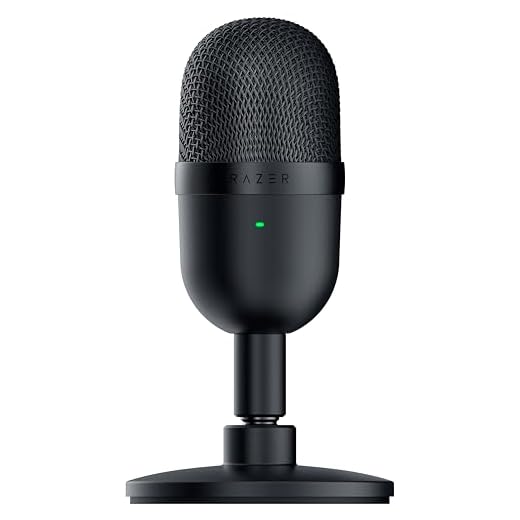 Razer Seiren Mini - USB Kondensator-Mikrofon für Streaming (Kompakt mit Supernieren-Richtcharakteristik, neigbarer Ständer, Integrierter Schockdämpfer) Schwarz
