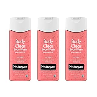 Neutrogena Body Clear Acne Body Wash Pink Grapefruit - Salicylic Acid Formula for Breakout Treatment, Exfoliating Cleanser for Clear Skin, 8.5 fl. oz. Bottle, 3-Pack
