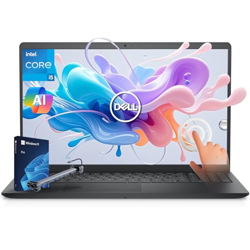 Dell Inspiron 15 3530 タッチスクリーンノートパソコン、15.6インチFHDビジネスノートパソコン、Intel Core i5-1334U、32GB RAM、1TB SSD、Lifetime Win 11 Pro、2イン1拡張ドックとノ