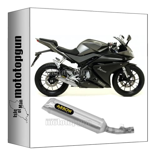 Pot echappement approuve Arrow 51503AO Thunder alu pour Yamaha YZF R125 2014-2016