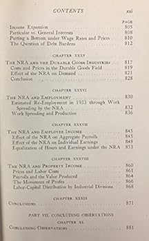 Hardcover The National Recovery Administration: An Analysis and Appraisal Book