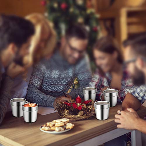 Tasse expresso incassable en acier inoxydable à double paroi - 8