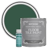 Rust-Oleum strapazierfähige, abwaschbare Bodenfliesenfarbe in dunkelgrün Matt Finish - Kiefernwald 2,5 Litres