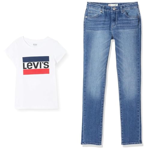 Levi's Kids Camiseta y Vaqueros Skinny 711: Ropa Cómoda para los Días de Colegio y Parque