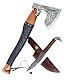 Wikingeraxt Crafttal mit Rabankopf Messer 2in1 Set