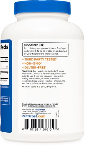 Nutricost NTC-30109 Pumpkin Seed Oil Capsules