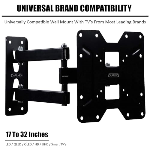 Caprigo Heavy Duty TV Wall Mount Bracket for 17 to 32 inch LED/HD/Smart TV’s, Swivel Rotatable Universal TV Wall Mount Stand (M466) 8 41LOIZ8IfvL