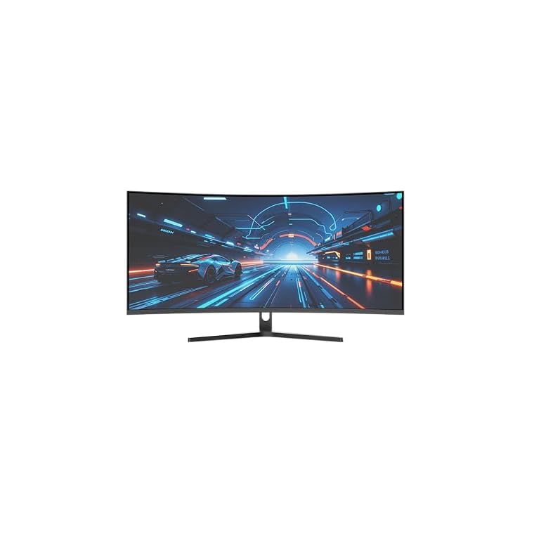SANSUI 34-Inch Curved Gaming Monitor UWQHD 3440 x 1440 165Hz Curved 1500R - PIP/PBP, 1ms(MPRT), HDR, 300nits, sRGB 125%, DCI-P3 95%,FreeSync,HDMI x2,DP1.4 x2 (ES-G34C5 DP Cable Included) - Image 3
