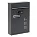 Price comparison product image Wall Mailbox anthracite Code Lock Letterbox Postbox Pillar Letter Mail Post Box