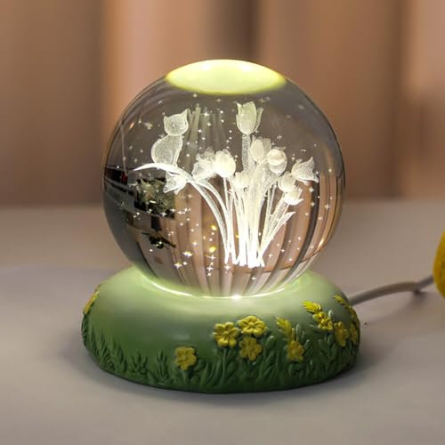 Lámpara de Mesa Bola de Cristal 6 cm LED USB miniatura 1