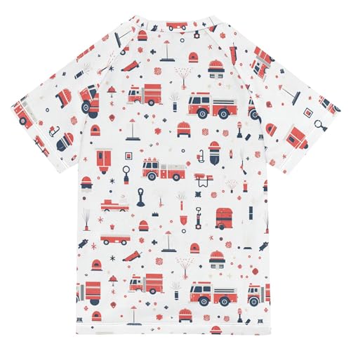 Firrucks Elements Bathing Suit Kids Short Sleeves Athletic Tops Swimwear Beach Tops 3T2