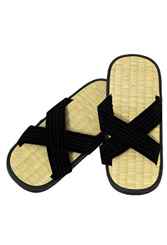 Kamikaze Traditionelle Zori Zimtlatschen aus Stroh (Binsen) - 43/44