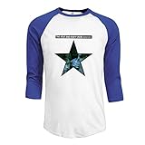 Mens The Jesus and Mary Chain 100% Cotton 3/4 Sleeve Athletic Raglan Sleeves T-Shirt RoyalBlue US...