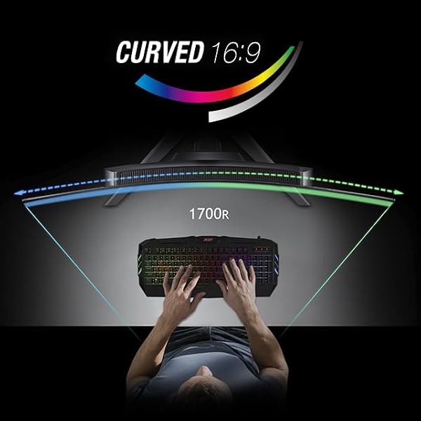 Acer Predator X32 | 31.5" UHD 3840 x 2160 Quantum Dot OLED 1700R Curved Gaming Monitor | AMD FreeSync Premium | 240Hz | 0.03ms | 1000nits @ HDR 3% | DCI-P3 99% | USB Type-C, 2 x DP 1.4 & 2 x HDMI 2.1 by Acer - Image 7