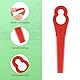 120 Stück Rasentrimmer Kunststoffmesser, Ersatzmesser rasentrimmer Set, Rasentrimmer Ersatzklingen Rasentrimmer Zubehör für Kunststoffmesser Akku-Rasentrimmer
