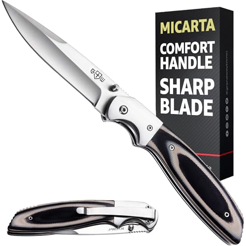 Pocket Knife - Tactical Survival Folding Knives with Pocket Clip for Men Women - Best EDC Work Camping Hiking Hunting Boy Scout Knofe - Sharp Blade Tool - Birthday Christmas Gifts for Men 04003