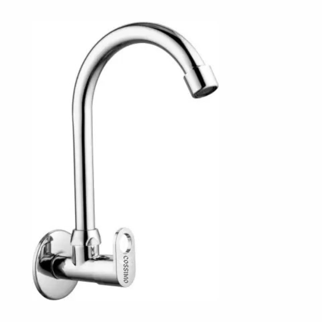 COSSIMO Stainless Steel Ornamix Sink Tap with Wall Flange for Kitchen Sink - Pack of 1 (B0D8YMZK54) Amazon Price History, Amazon Price Tracker