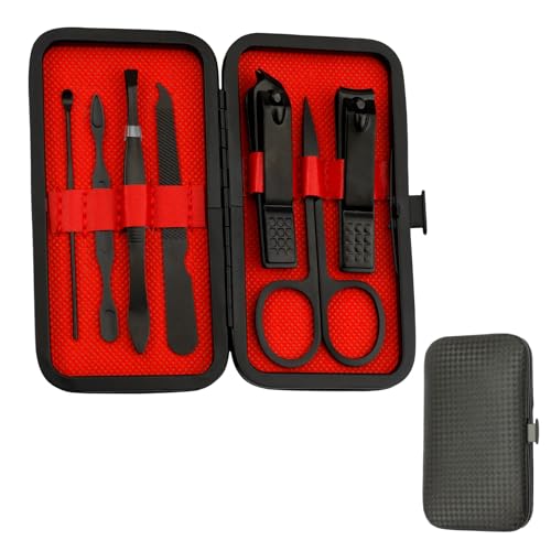 Mens Nail Clippers Set Fathers Day Grooming Kit Finger Nail Clipper Travel Essentials Gift Ideas for Men Christmas Stocking Stuffer Manicure Tools Small Present