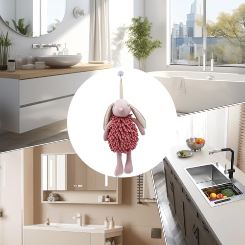 Séchage rapide garanti avec cet essuie-mains lapin portable et absorbant