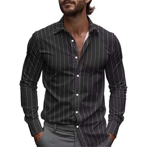 Chemise de travail homme manches longues pour le bureau et les soirées