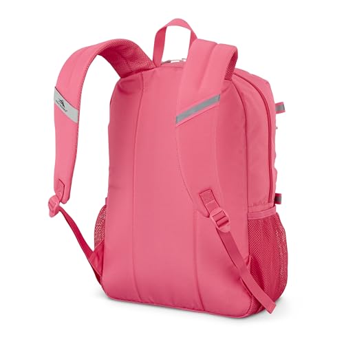 Image of High Sierra Everclass Backpack - Travel or Work Laptop Bookbag with 360 Reflectivity, Dual Water Bottle Pockets & Fits Laptops Up To 15.6 inch, One Size, THRIFT PINK