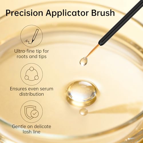 Redcool Lash Serum: Eyelash Growth Serum Gentle Natural Vegan Enhancing Treatment Nourishing Conditioning Formula for Longer Thicker Fuller Natural Lashes -3ml - Thumbnail 6