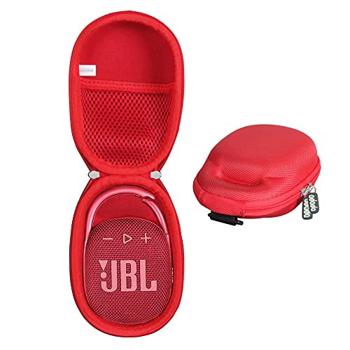 adada Hard Travel Case for JBL Clip 4 /JBL Clip 5- Portable Mini Bluetooth Speaker (Red) by adada - Used condition - US$11.83