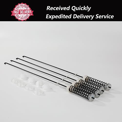 W10780051 Washer Suspension Rod Kit by Reyhoar - Compatible with Whirlpool Maytag Kenmore Washing Machine- Replaces W10317708, W10317709, W10257086