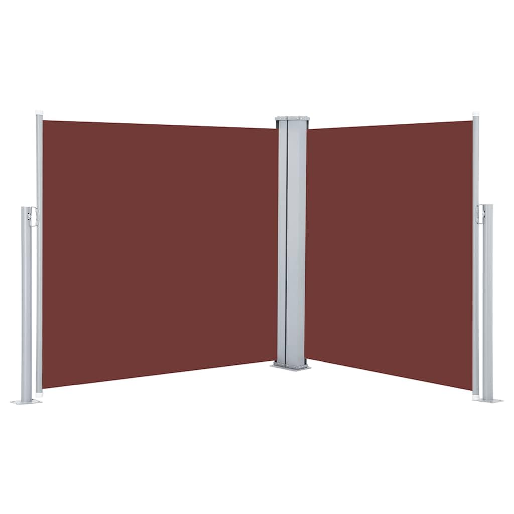 vidaXL Seitenmarkise Ausziehbar Sichtschutz – 100x600 cm, Braun