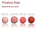 Kizcmvre Silicone Magnetic Fidget Balls - 8Pcs Sensory Magnetic Silicone Balls Desk Toy for Stress Relief and ADHD Anxiety,Silent Magnet with Textured Surface for Teens and Adults. (Pink)